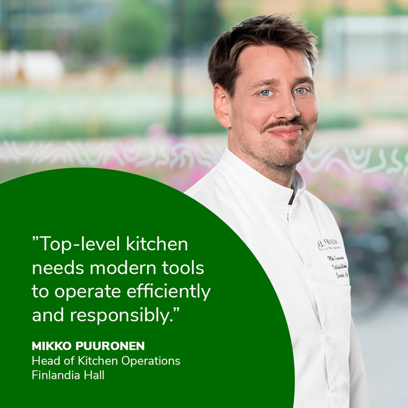 Mikko Puuronen, Head of Kitchen Operations at Finlandia Hall