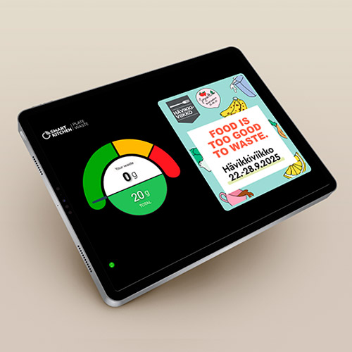 SmartKitchen plate waste screen