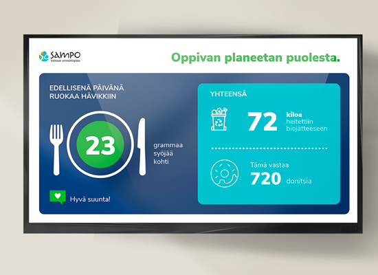 iDiD digital signage at Saimaa Vocational College