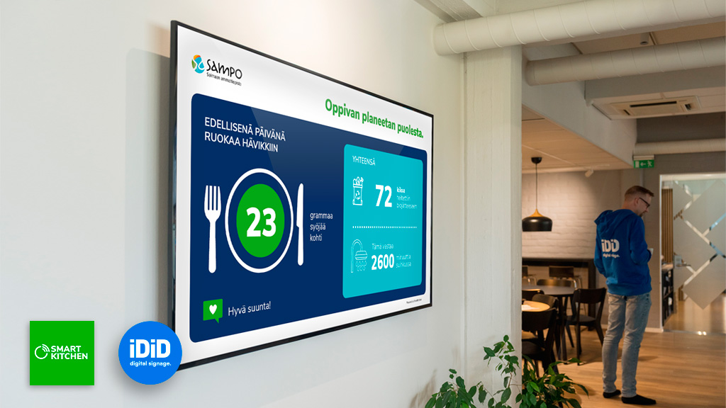Lautashävikin määrä näkyväksi – SmartKitchenin ja iDiDin uusi integraatio tuo tiedon infonäytöille