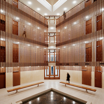 Interior of Ambassaden lobby in Oslo – When inspections happen, we don’t need any extra preparation. 