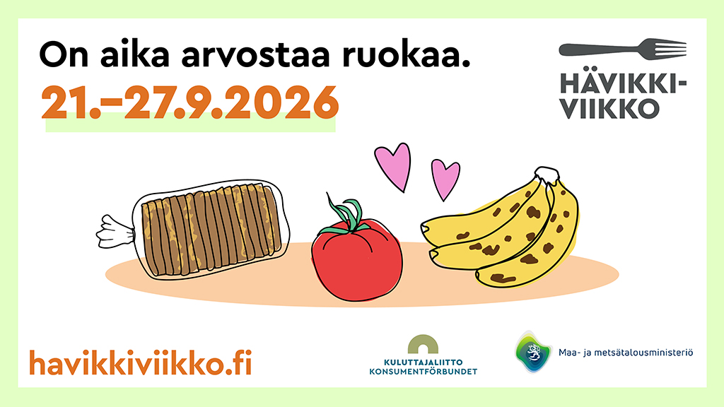 Hävikkiviikko 2026 - Aika arvostaa ruokaa