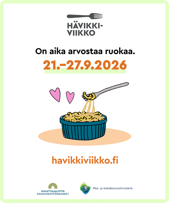 Hävikkiviikko 2026 Aika arvostaa ruokaa.